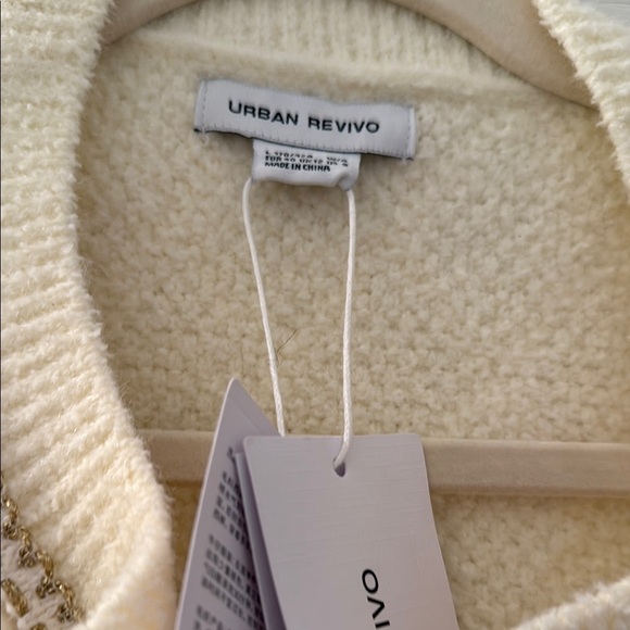 Elegant Cream Cardigan Sweater - Picture 3 of 6